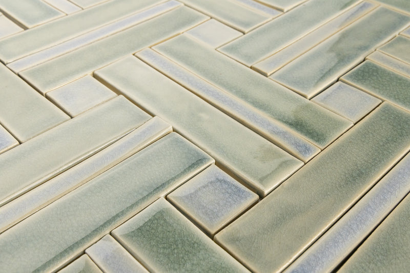 Rectangular & Square Pale Green Tiles CTBUBW