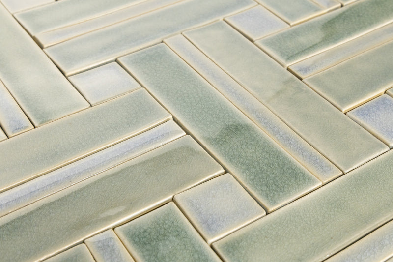 Rectangular & Square Pale Green Tiles CTBUBW