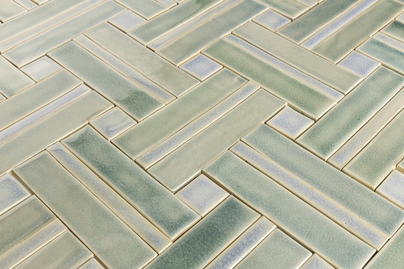 Rectangular & Square Pale Green Tiles CTBUBW