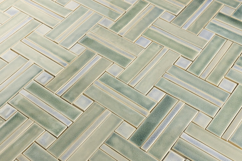 Rectangular & Square Pale Green Tiles CTBUBW