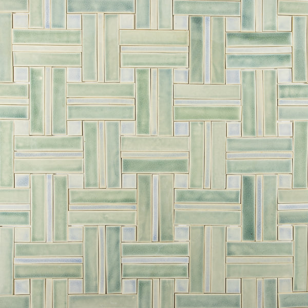 Rectangular & Square Pale Green Tiles CTBUBW
