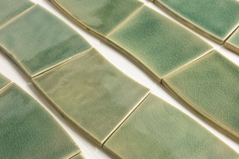 Green Radius Tiles - D9W7P2-WS