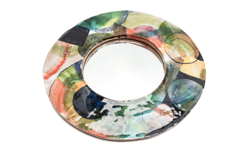 Small Multicolour Ceramic Mirror - DBYUMZ