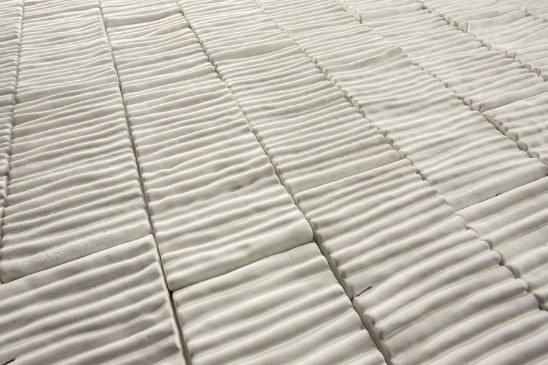 Whites Folded Pipes 3D Tiles DFHCOO_WS_20D