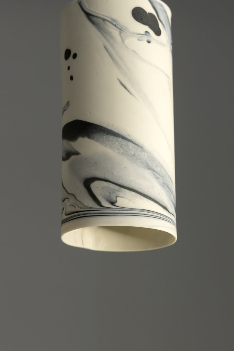 White & Grey Porcelain Pendant Light - DFIFMG