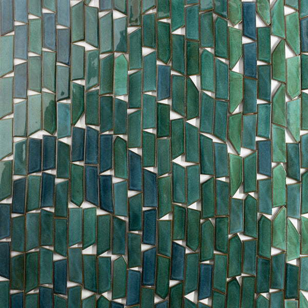 Green & Teal Angled Tiles - DH3GUV-WS