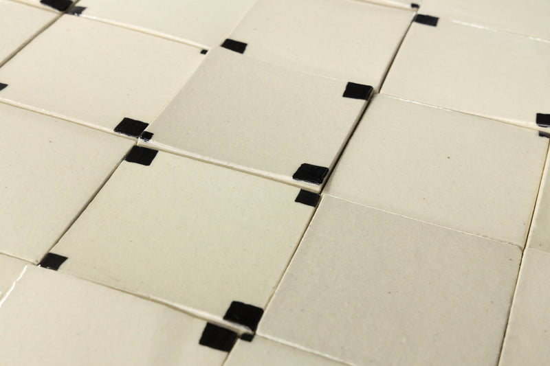 Elegant Off-White Hand-Painted Square Tiles - DHMHCB_WS_Plain