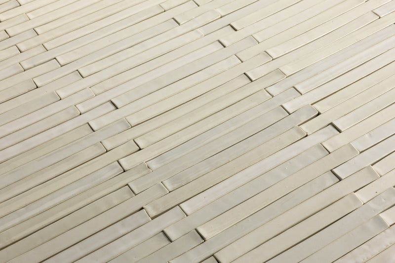 Cream Slender Rectangular Tiles - DIHDV4-WS