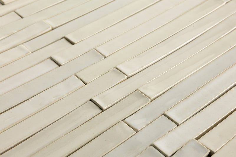Cream Slender Rectangular Tiles - DIHDV4-WS