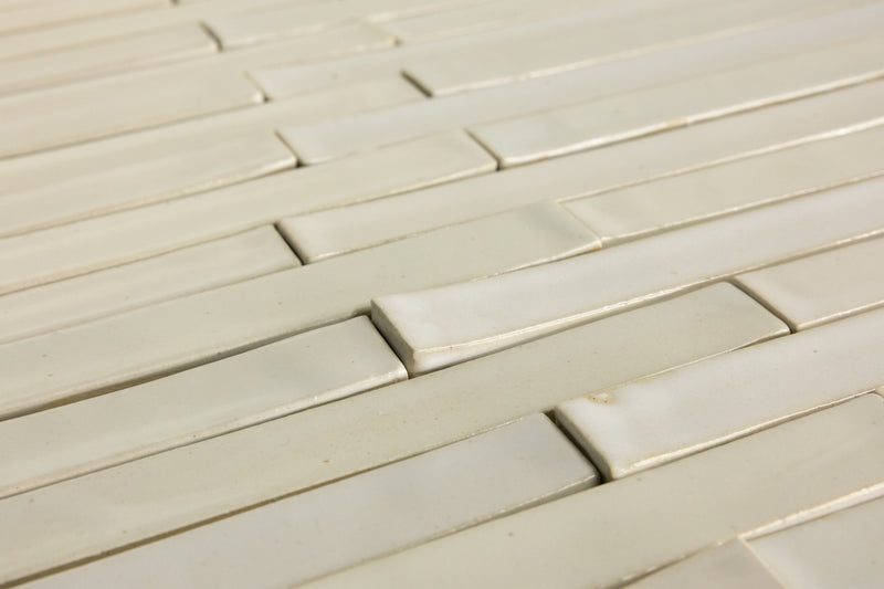 Cream Slender Rectangular Tiles - DIHDV4-WS