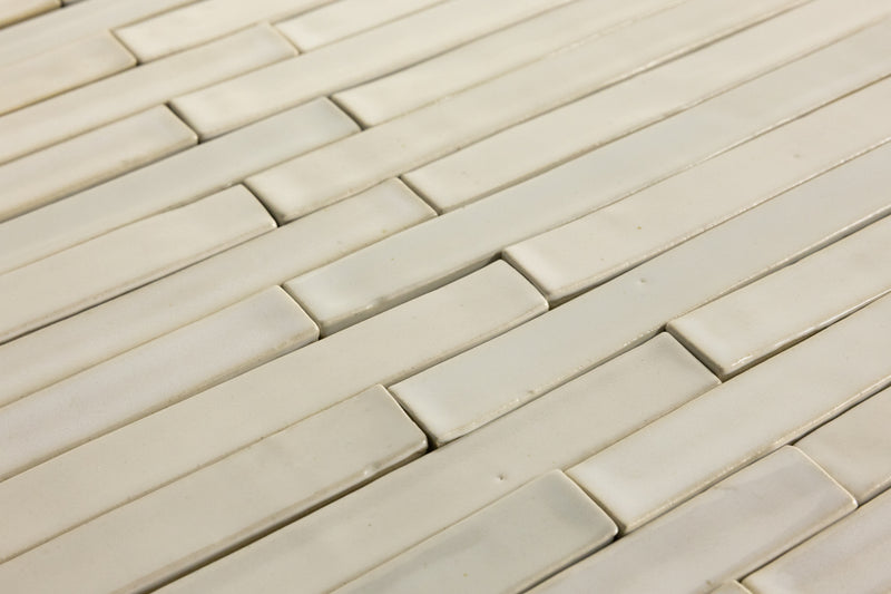 Cream Slender Rectangular Tiles - DIHDV4-WS