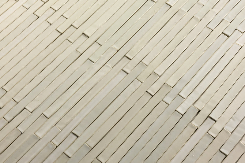 Cream Slender Rectangular Tiles - DIHDV4-WS