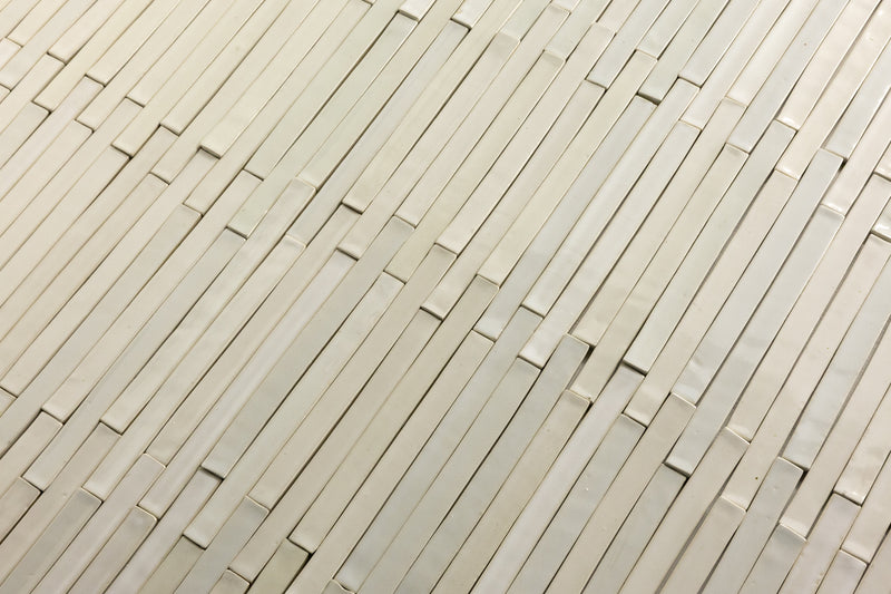 Cream Slender Rectangular Tiles - DIHDV4-WS