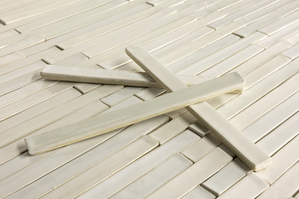 Cream Slender Rectangular Tiles - DIHDV4-WS