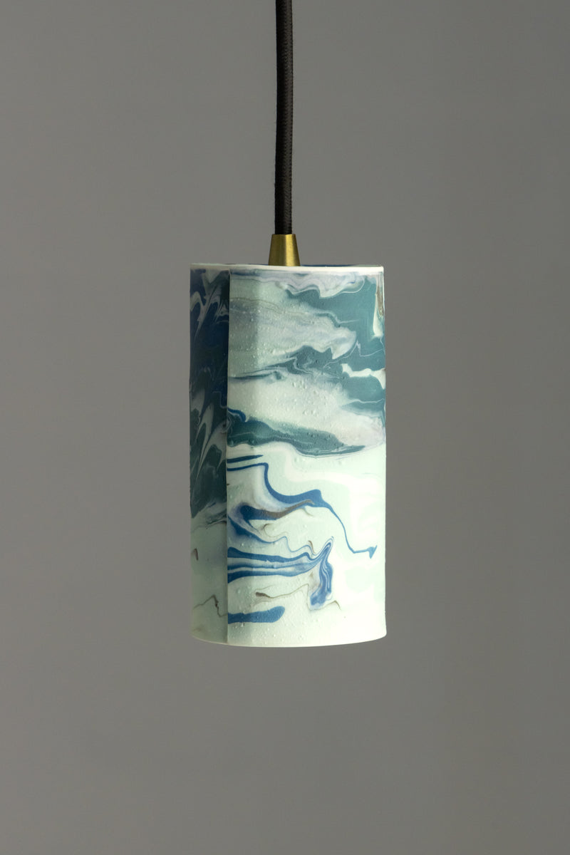 Blue & Aqua Porcelain Pendant Light - DILJDI