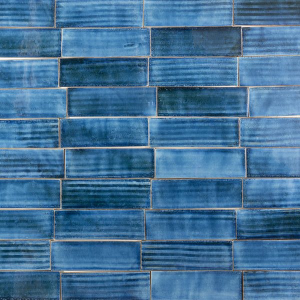 Blue Rectangular Textured Lines Tiles DJFRTW_18B