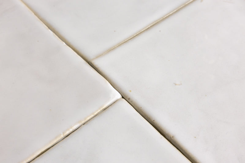 Off-White Handmade Square Tiles - E2JLMN-WS