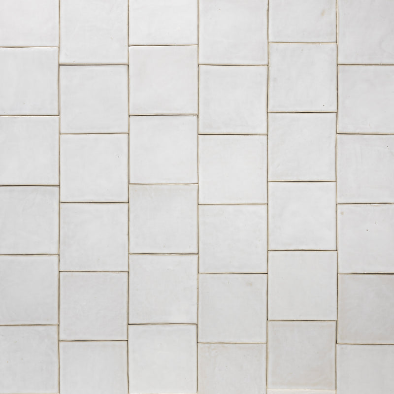Off-White Handmade Square Tiles - E2JLMN-WS