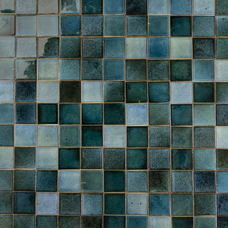 Square Tile Green/Blue Blend KEHA03-WS