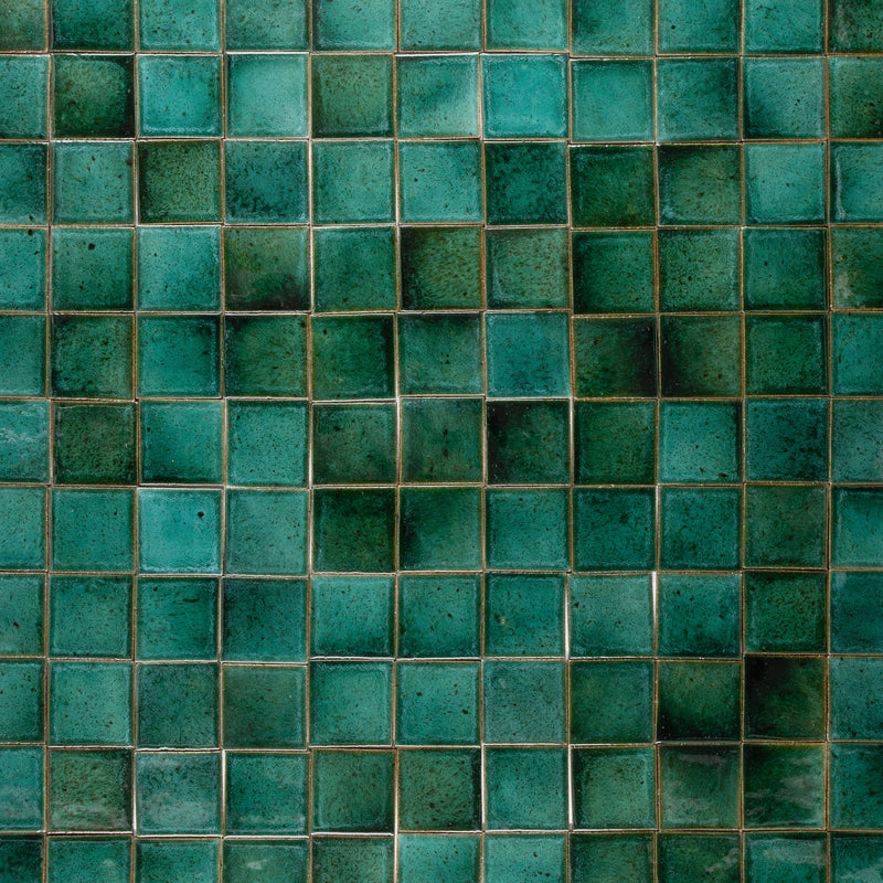 Chunky Square Tile Green Blend ECFCAD_2B