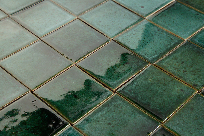 Chunky Square Tile Green Blend ECFCAD_2B