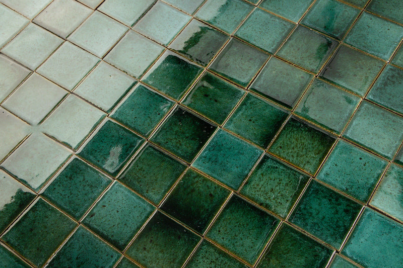 Chunky Square Tile Green Blend ECFCAD_2B