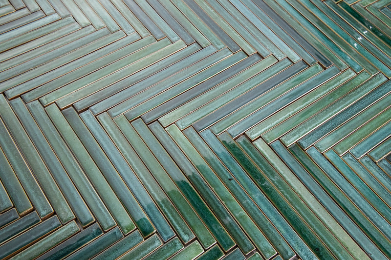 Rectangular Green Slender Tiles EKGFKA-EX