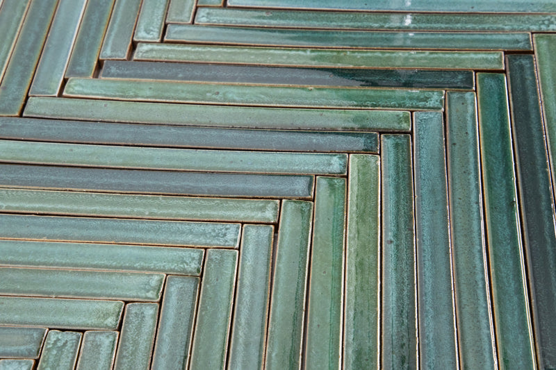 Rectangular Green Slender Tiles EKGFKA-EX