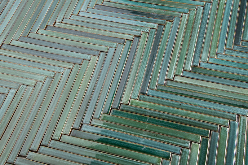 Rectangular Green Slender Tiles EKGFKA-EX