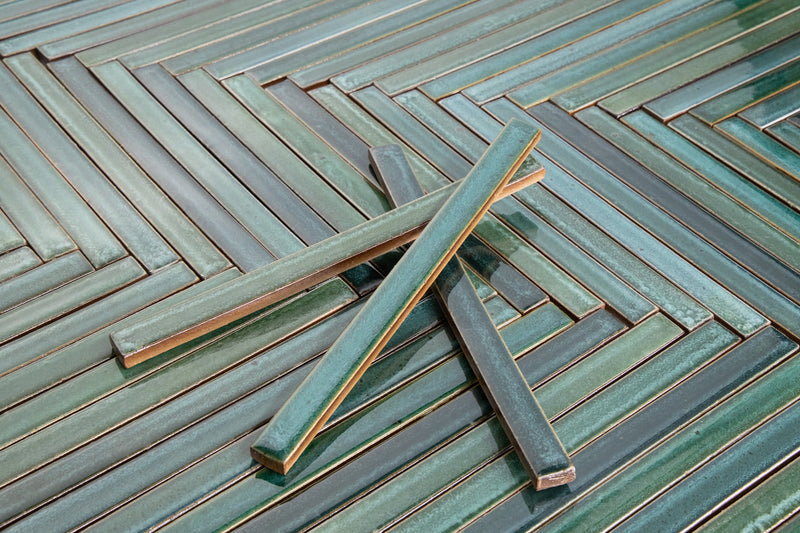 Rectangular Green Slender Tiles EKGFKA-EX