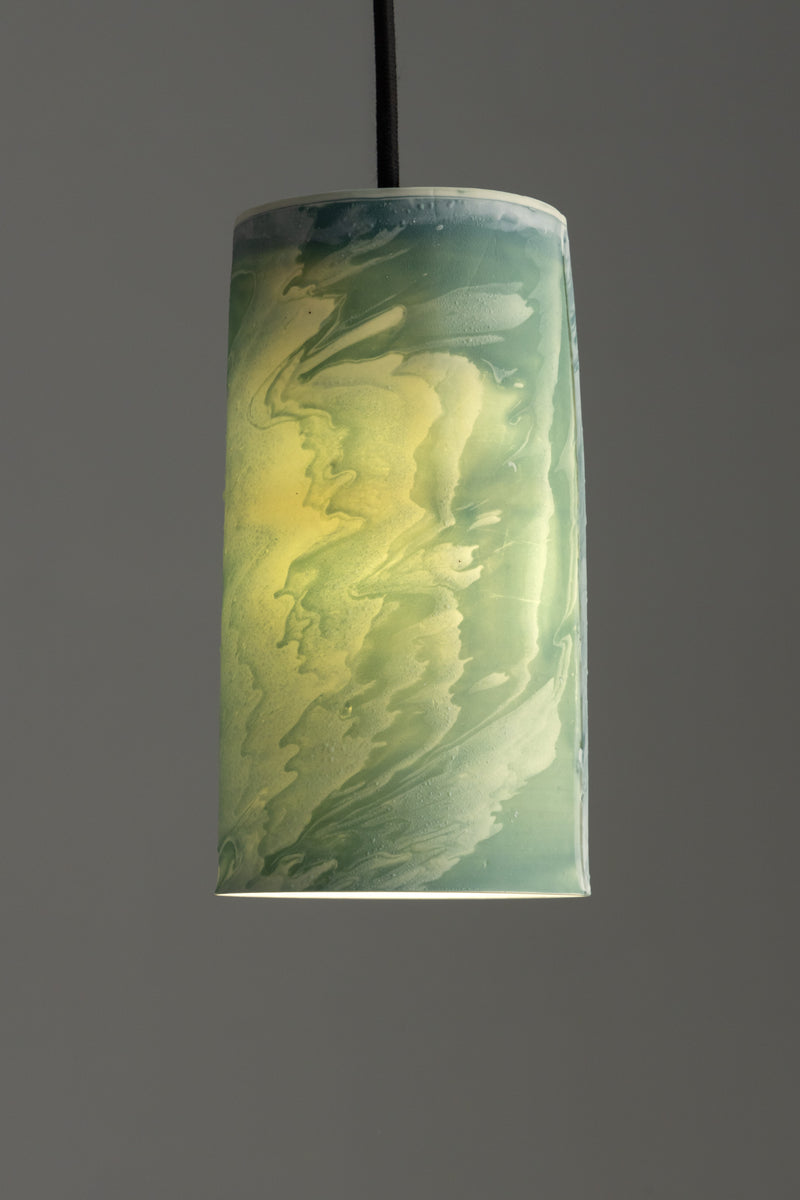Aqua Porcelain Pendant Light - EMFIJG