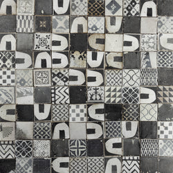 Chunky Square Tile Black & White Patterns  DDTTZ2_WS_21B