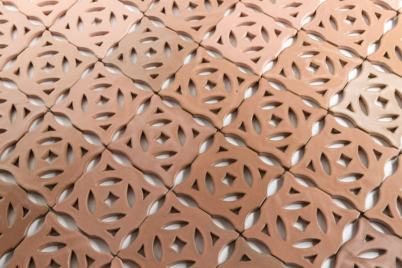 Pink Ceramic Breeze Blocks - FACJKG-WS 6C