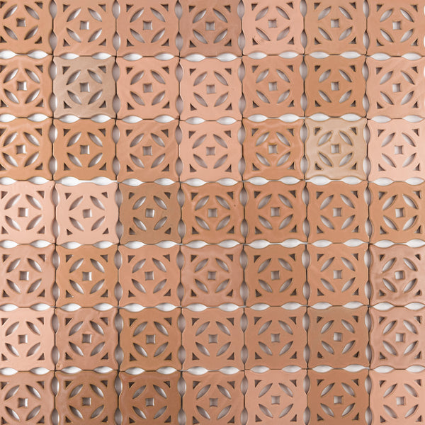 Pink Ceramic Breeze Blocks - FACJKG-WS 6C