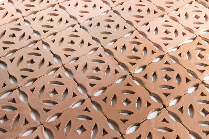 Pink Ceramic Breeze Blocks - FACJKG-WS 6C