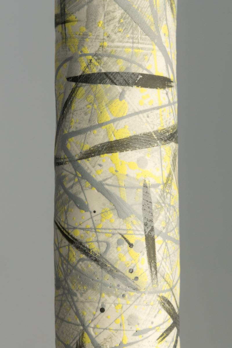 Grey & Yellow Porcelain Pendant Light - FDCDKM