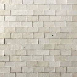 Undulating White Handmade Rectangular Tiles - FJCMKH-WS