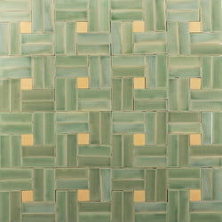 Green & Tan Blend Handmade Tiles - COMP-FMABBE-EX