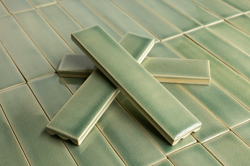 Pale Green Rectangular Tiles - GAJKCH-EX