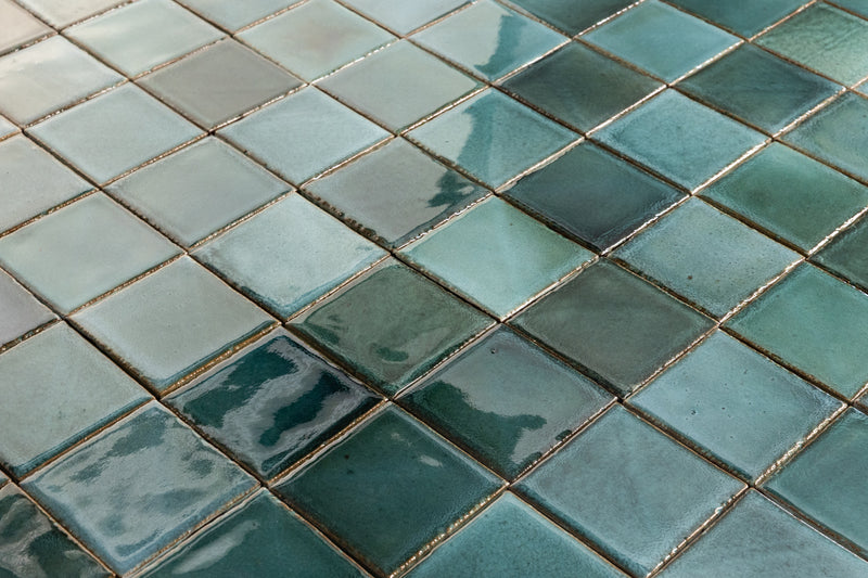 Green & Blue Blend Square Tiles - GDCHGJ-EX