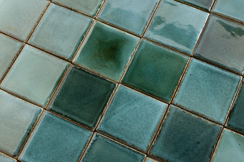 Green & Blue Blend Square Tiles - GDCHGJ-EX