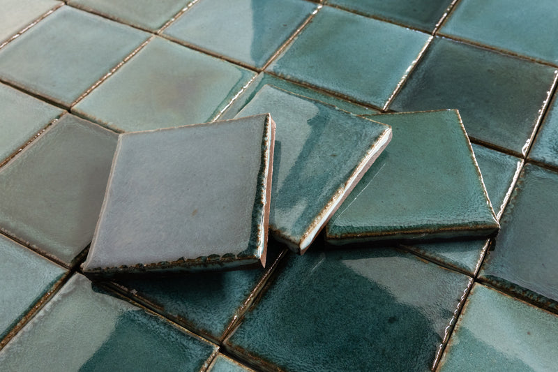 Green & Blue Blend Square Tiles - GDCHGJ-EX