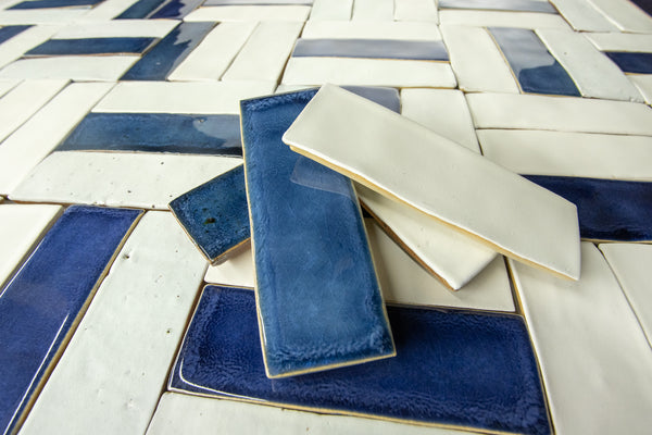 Rectangular Tiles Assorted White and Blue GHLKKK_WS