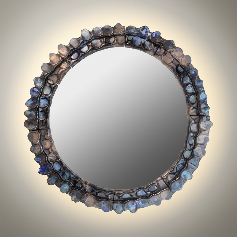 Blue & Bronze Mirror Ø1000mm - GLCGCF