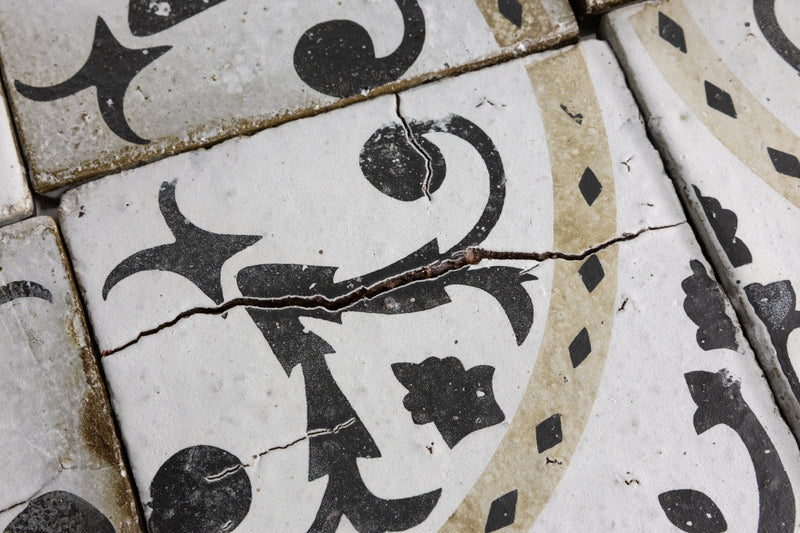 Wabi-Sabi Black, White & Brown Geometric Tiles - GPCGGL-CR