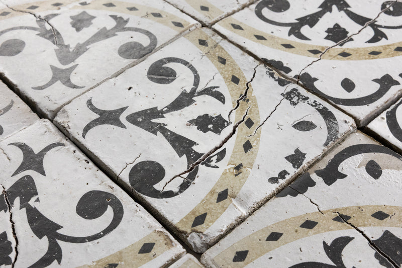 Wabi-Sabi Black, White & Brown Geometric Tiles - GPCGGL-CR