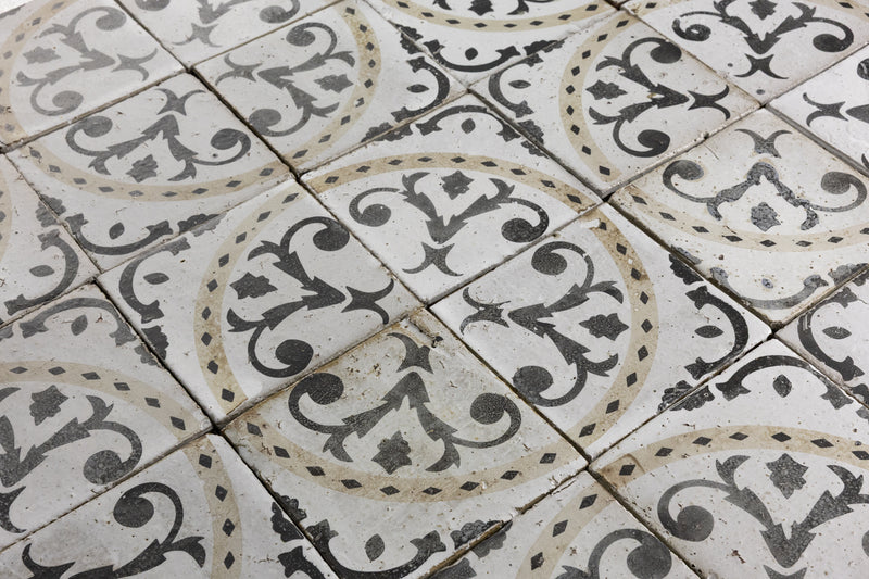 Black, White & Brown Geometric Tiles - GPCGGL-EX