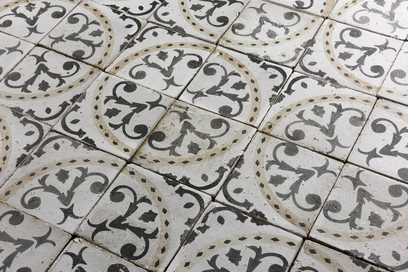 Black, White & Brown Geometric Tiles - GPCGGL-EX