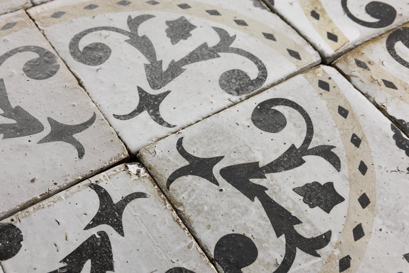 Black, White & Brown Geometric Tiles - GPCGGL-EX