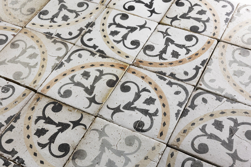 Black, White & Brown Geometric Tiles - GPCGGL-WS